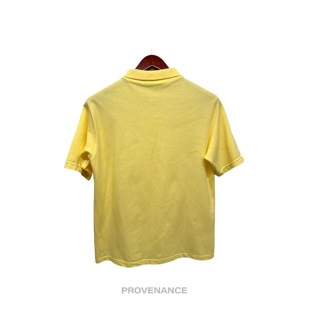 🔴 Balenciaga Letter Spellout Polo Shirt - Yellow Pique - Picture 2 of 7